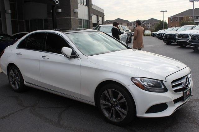 used 2018 Mercedes-Benz C-Class car, priced at $19,500