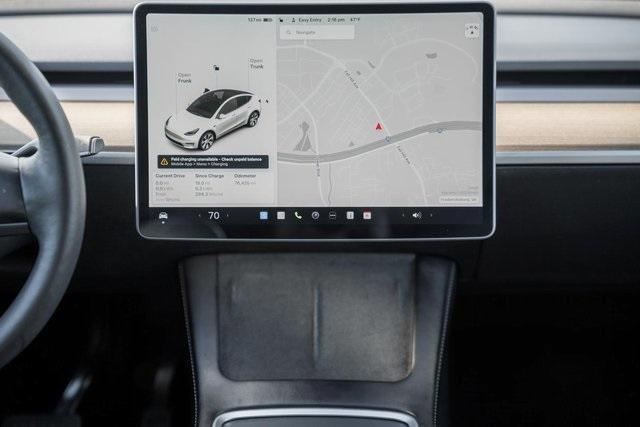 used 2021 Tesla Model Y car, priced at $22,500