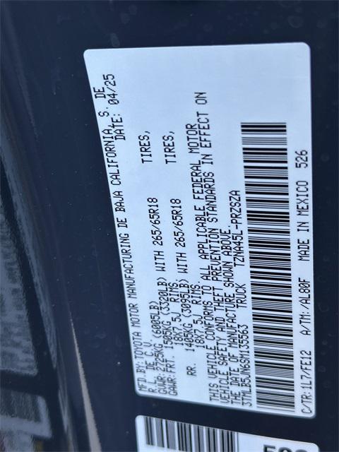 new 2025 Toyota Tacoma car, priced at $48,376