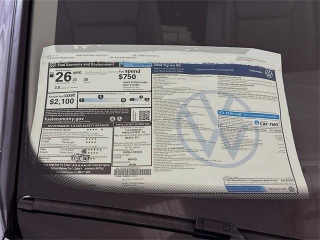 used 2024 Volkswagen Tiguan car, priced at $26,500