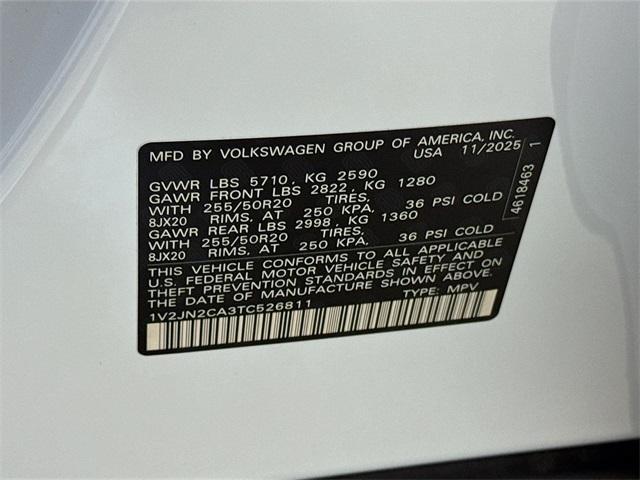 new 2026 Volkswagen Atlas car, priced at $46,370