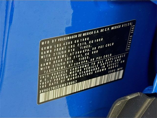 new 2025 Volkswagen Taos car, priced at $29,643