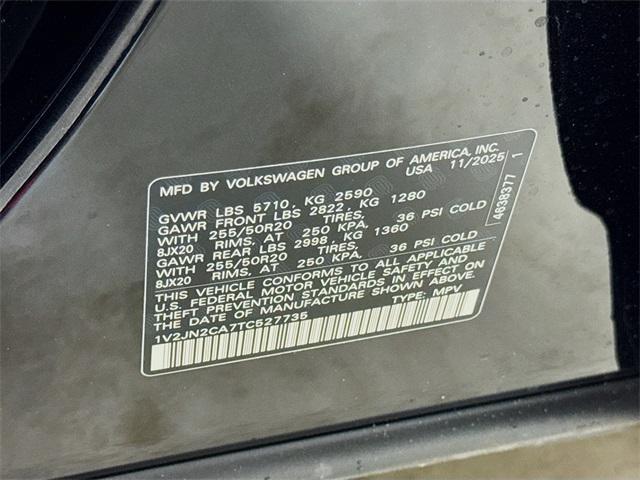 new 2026 Volkswagen Atlas car, priced at $44,823