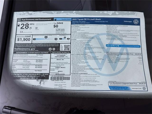 new 2025 Volkswagen Tiguan car, priced at $37,591