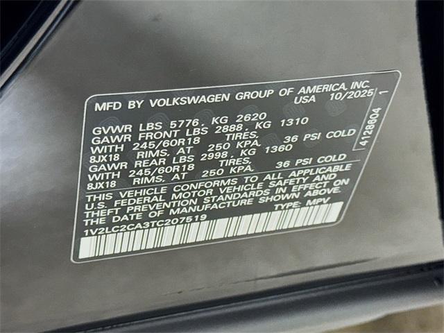 new 2026 Volkswagen Atlas Cross Sport car, priced at $41,801