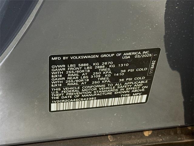 new 2025 Volkswagen Atlas car, priced at $47,749