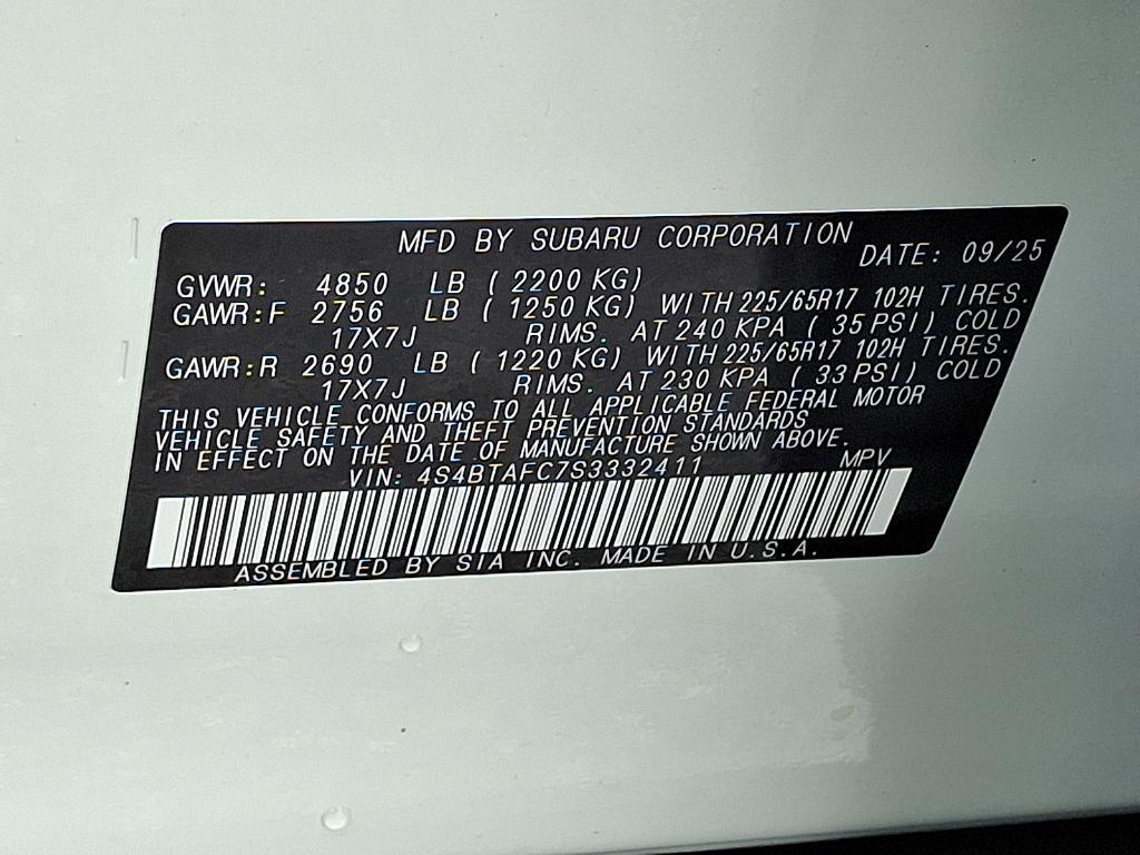new 2025 Subaru Outback car, priced at $35,915