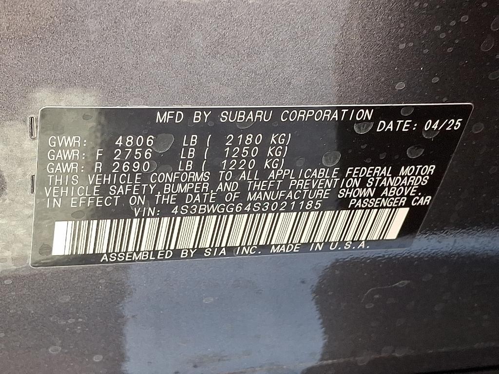 new 2025 Subaru Legacy car, priced at $34,197