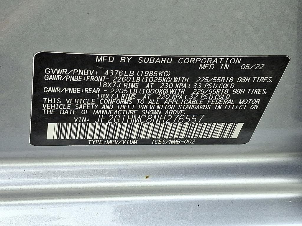 used 2022 Subaru Crosstrek car, priced at $25,942