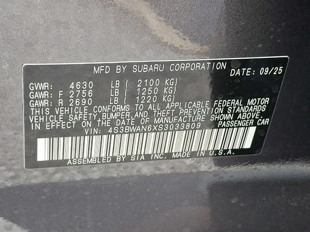 new 2025 Subaru Legacy car, priced at $35,487