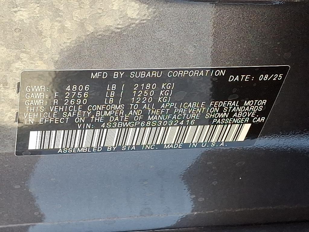 new 2025 Subaru Legacy car, priced at $39,258