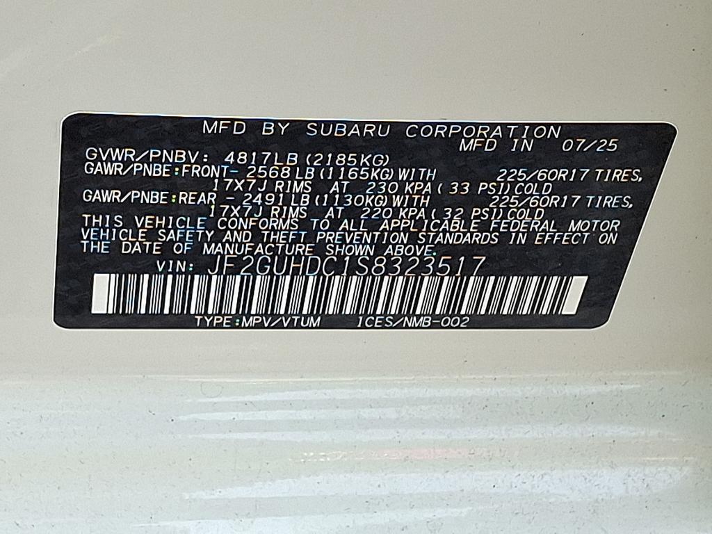 new 2025 Subaru Crosstrek car, priced at $30,639