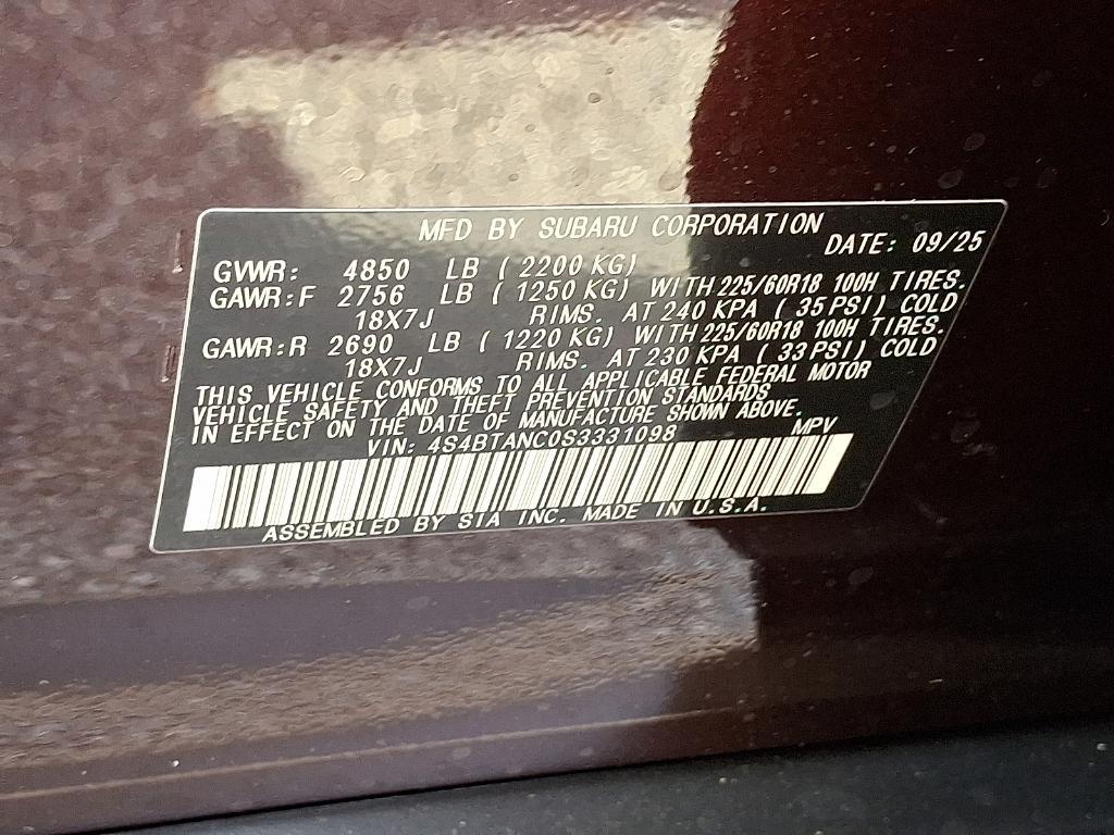 new 2025 Subaru Outback car, priced at $39,102