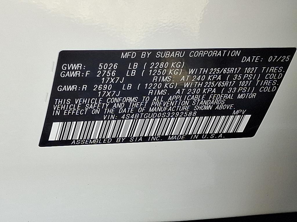 new 2025 Subaru Outback car, priced at $42,959