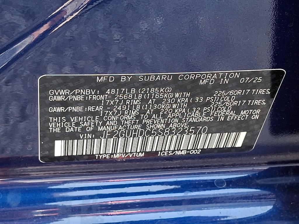 new 2025 Subaru Crosstrek car, priced at $30,639