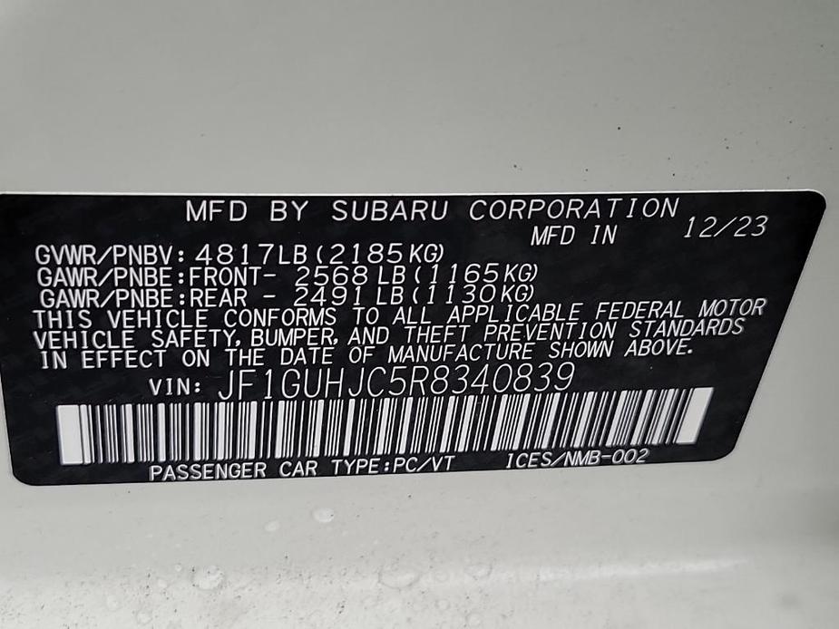 new 2024 Subaru Impreza car, priced at $33,222