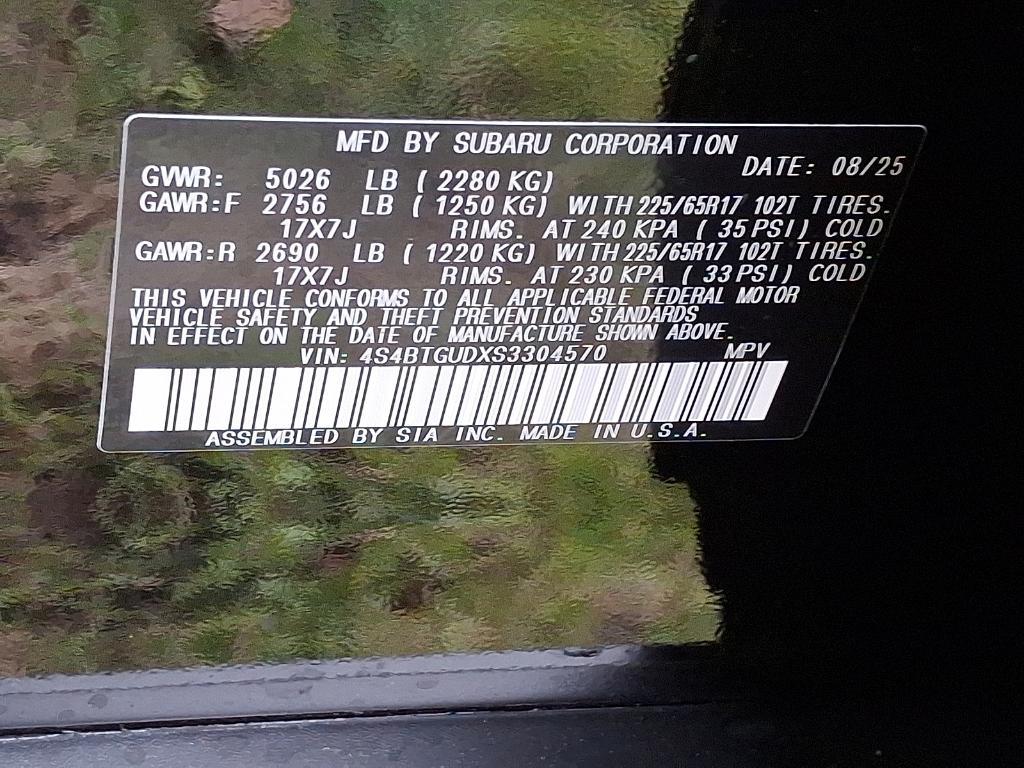 new 2025 Subaru Outback car, priced at $42,795