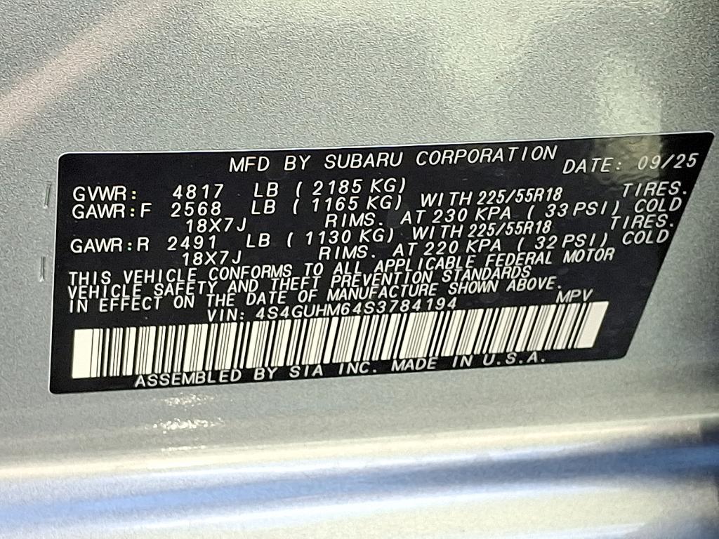 new 2025 Subaru Crosstrek car, priced at $34,220