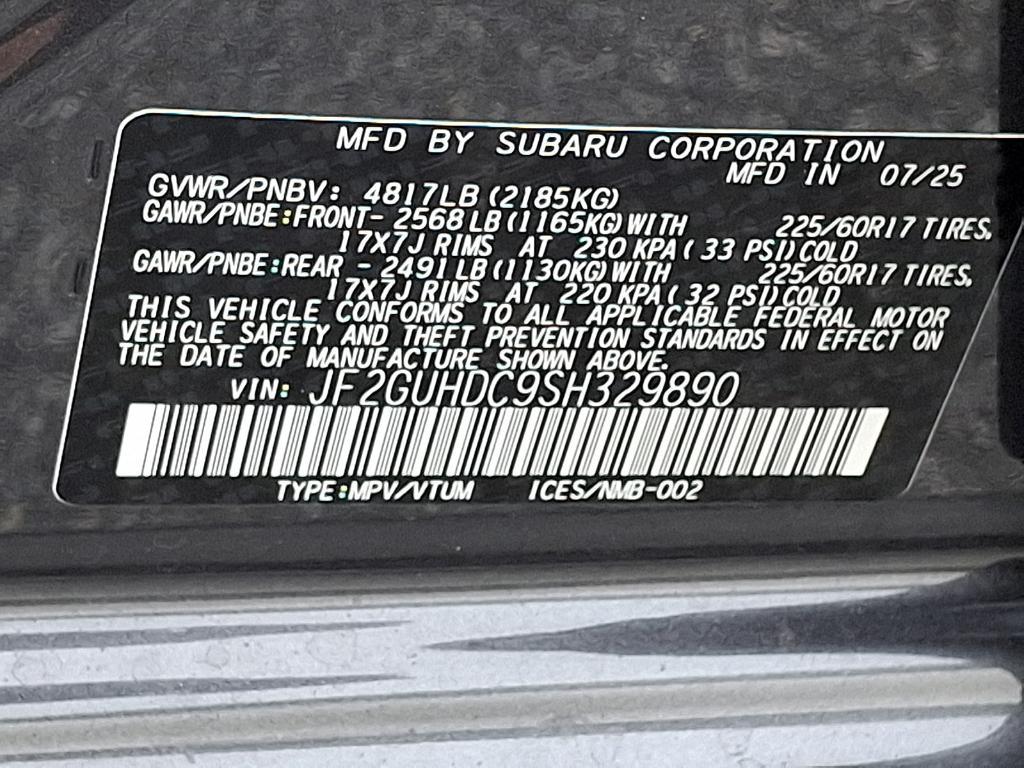 new 2025 Subaru Crosstrek car, priced at $30,617