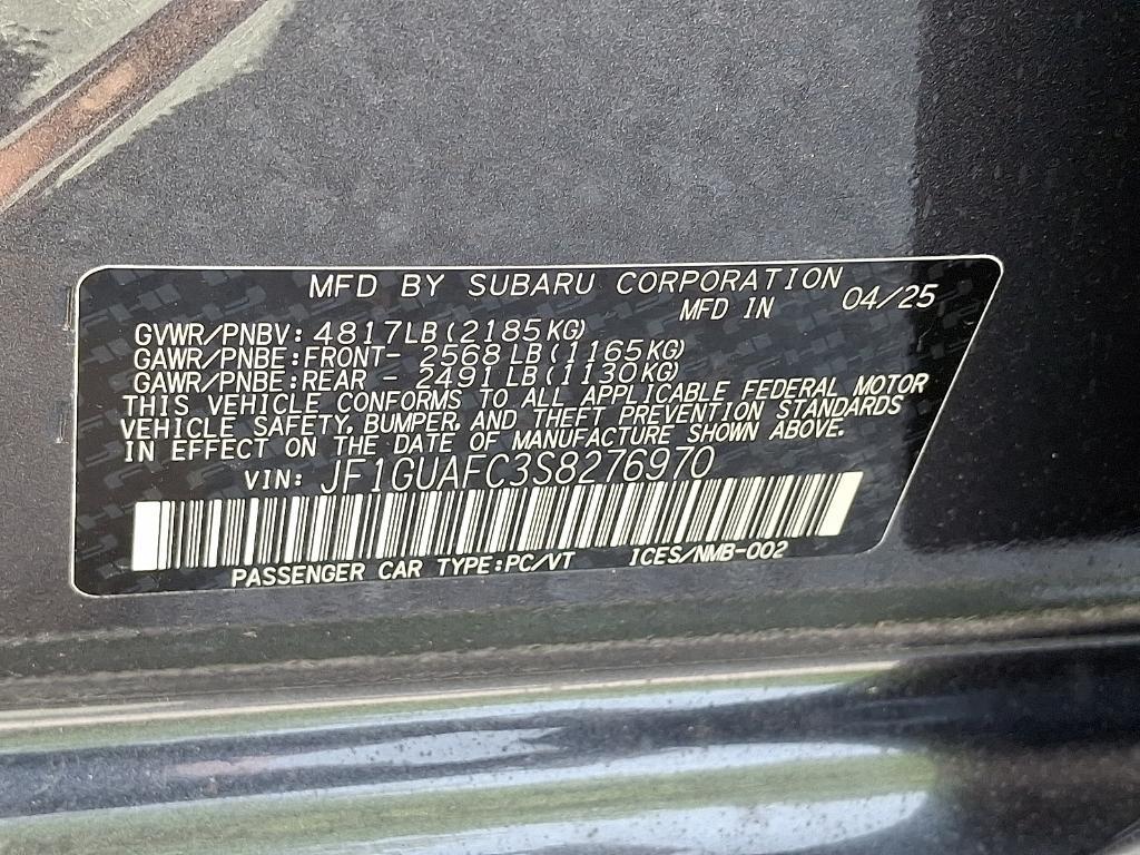 new 2025 Subaru Impreza car, priced at $28,566