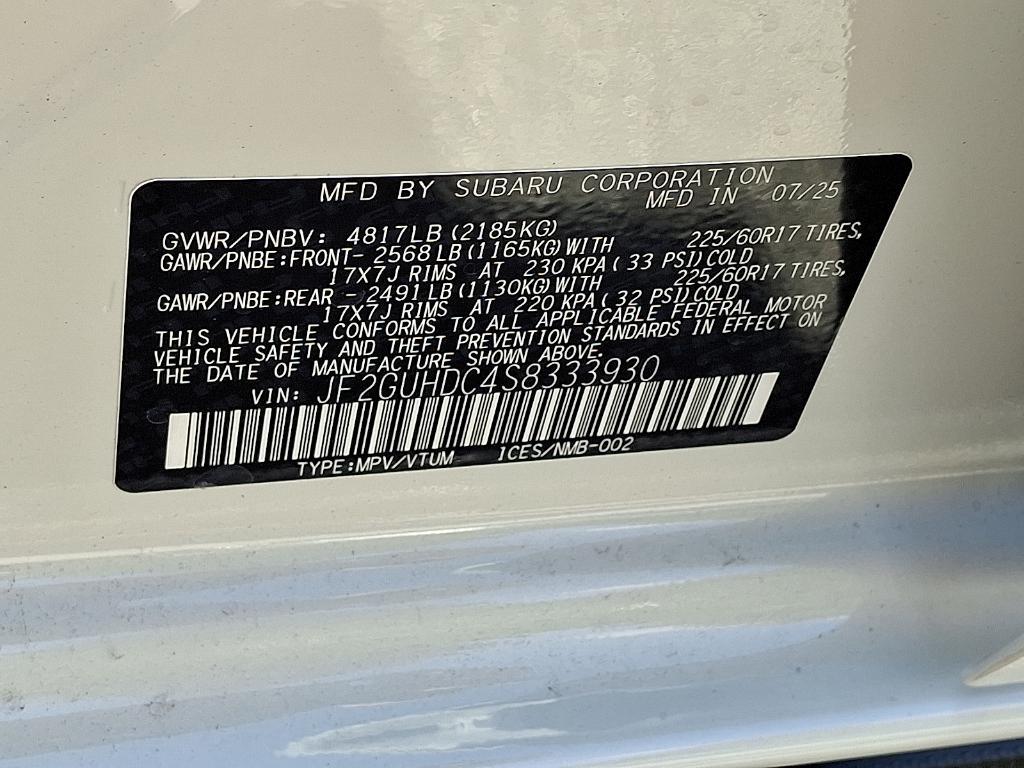 new 2025 Subaru Crosstrek car, priced at $30,617