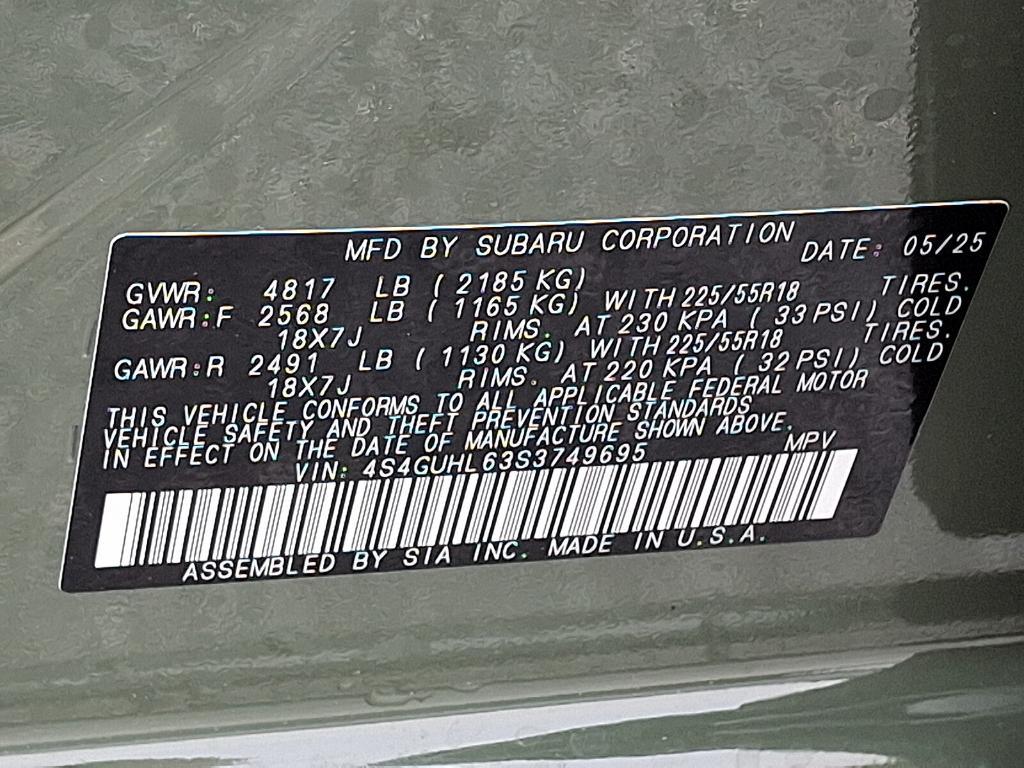 new 2025 Subaru Crosstrek car, priced at $32,273