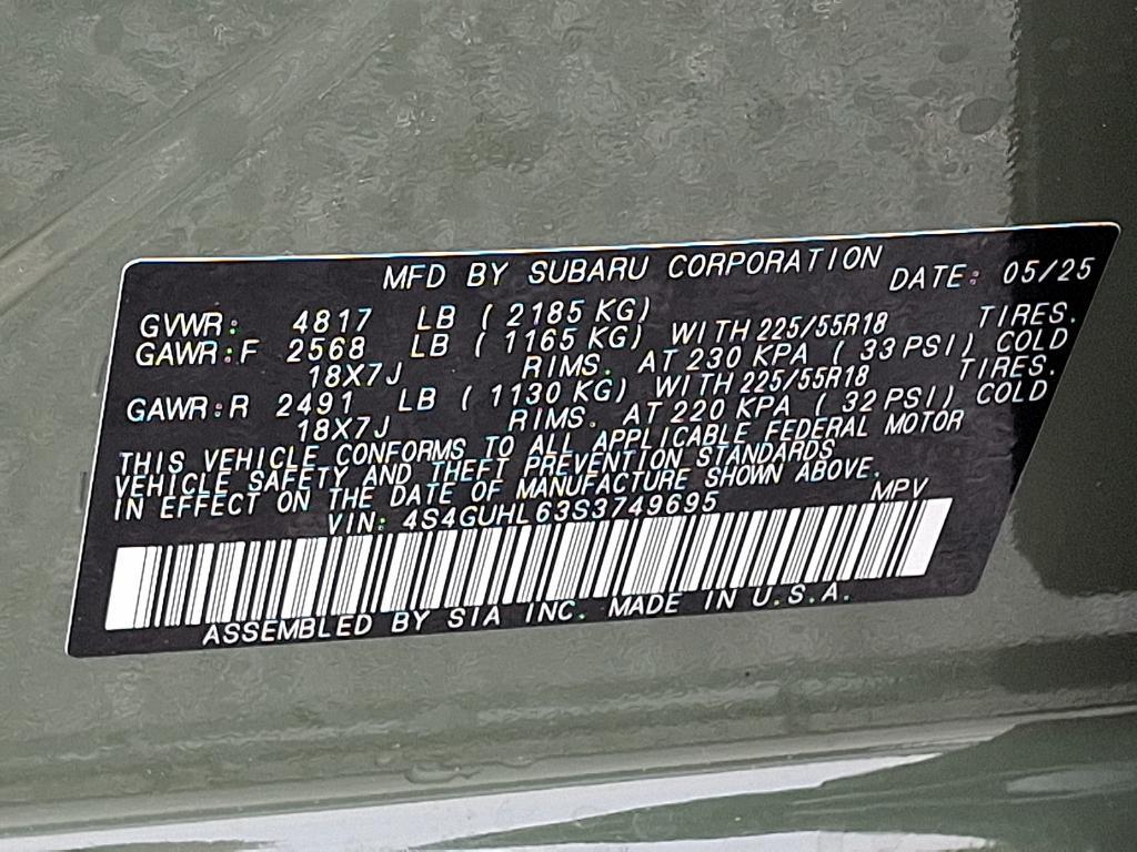 new 2025 Subaru Crosstrek car, priced at $32,273