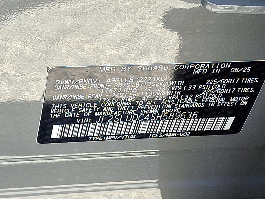 new 2025 Subaru Forester car, priced at $34,783