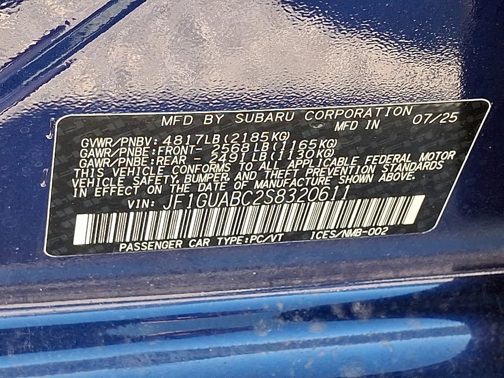 new 2025 Subaru Impreza car, priced at $25,050