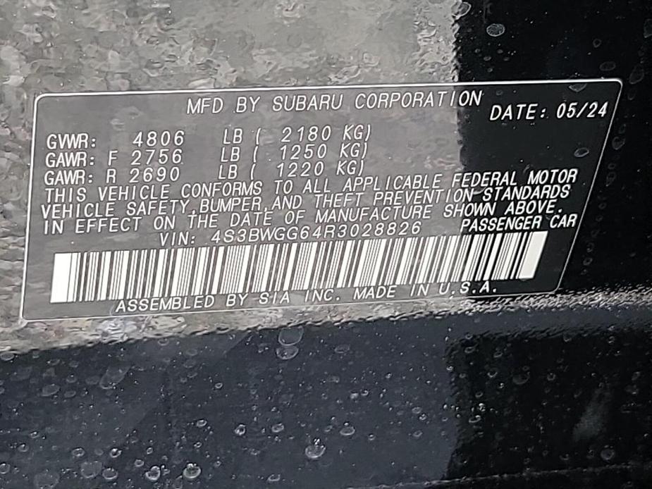 new 2024 Subaru Legacy car, priced at $35,501