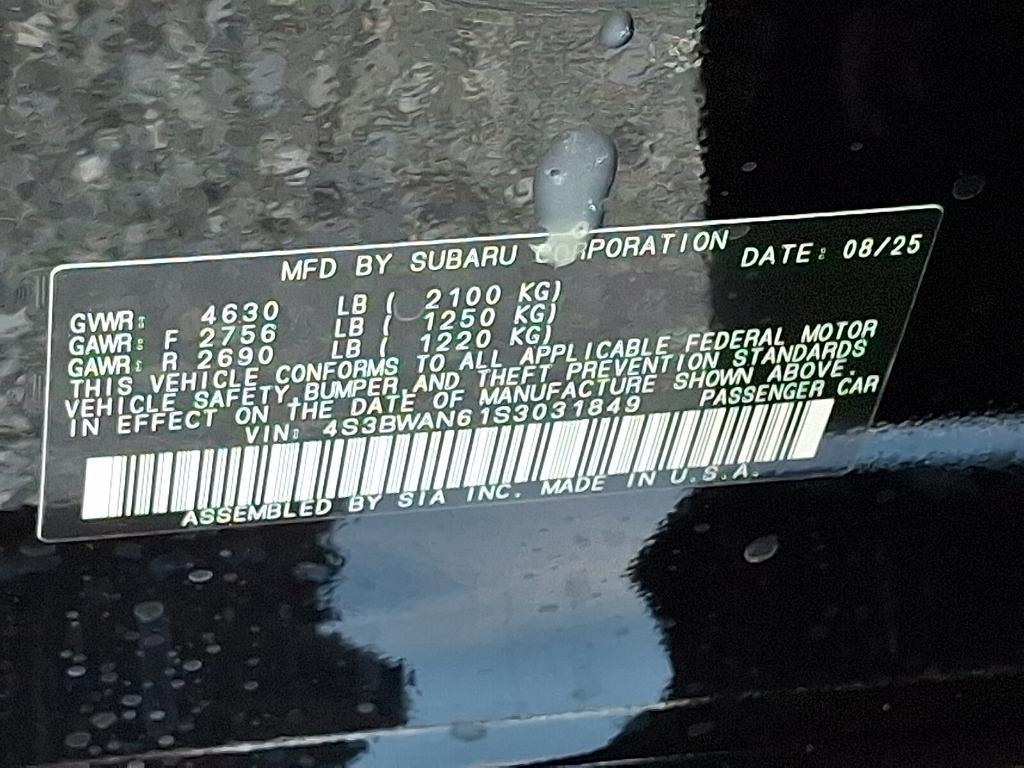 new 2025 Subaru Legacy car, priced at $35,537