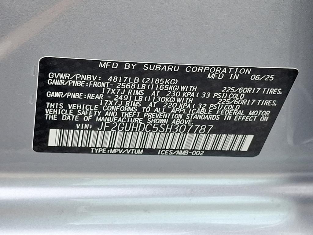 new 2025 Subaru Crosstrek car, priced at $30,639