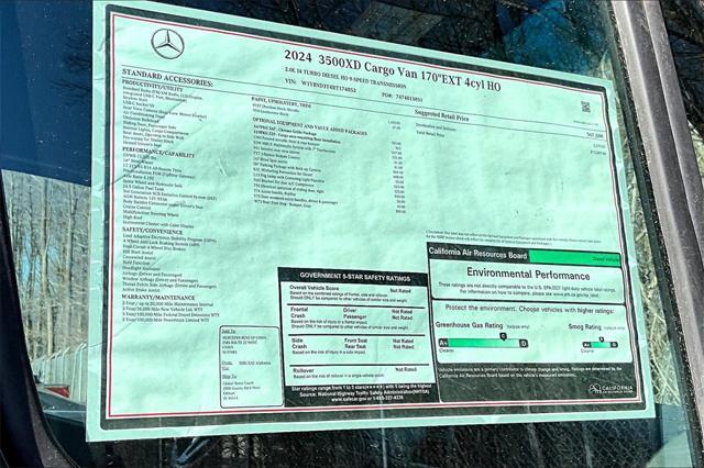 new 2024 Mercedes-Benz Sprinter 3500XD car, priced at $75,889