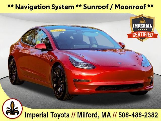 used 2022 Tesla Model 3 car, priced at $32,477