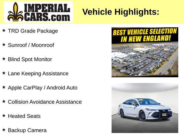 used 2021 Toyota Avalon car, priced at $31,328