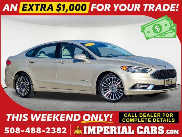 used 2017 Ford Fusion Hybrid car, priced at $16,477