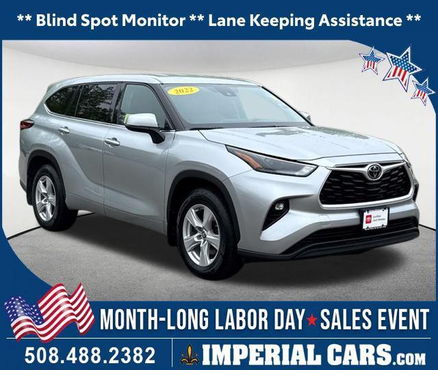 used 2022 Toyota Highlander car, priced at $30,347