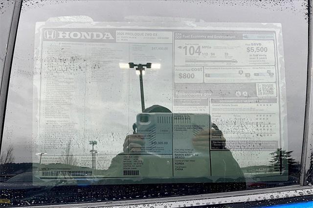 new 2025 Honda Prologue car, priced at $49,305