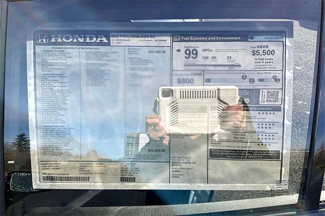 new 2025 Honda Prologue car, priced at $52,305