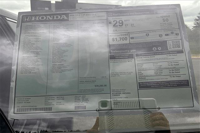 new 2026 Honda CR-V car, priced at $38,295