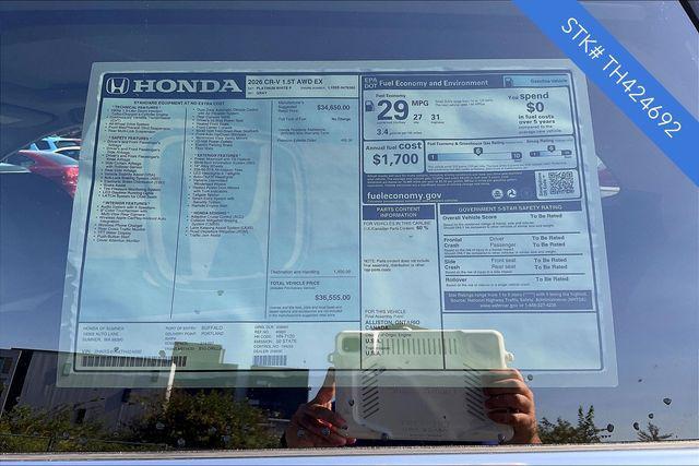 new 2026 Honda CR-V car, priced at $34,000