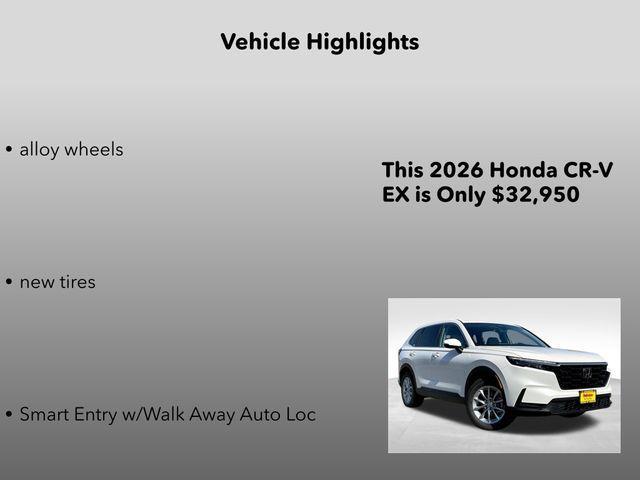 new 2026 Honda CR-V car, priced at $32,950