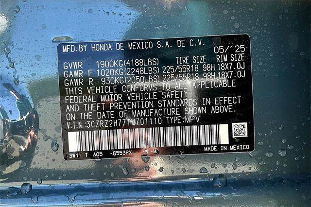 new 2026 Honda HR-V car, priced at $33,400