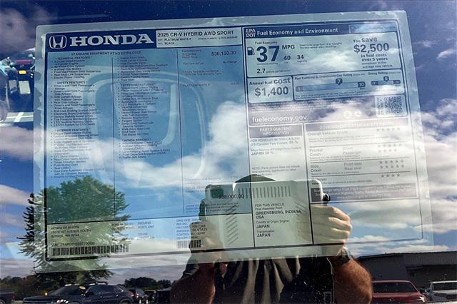 new 2025 Honda CR-V Hybrid car, priced at $38,000