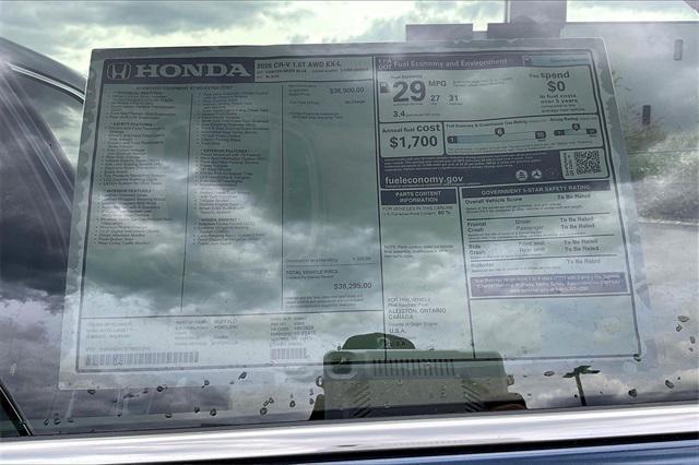 new 2026 Honda CR-V car, priced at $38,295