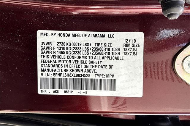used 2020 Honda Odyssey car, priced at $23,491
