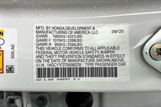 new 2025 Honda Accord car, priced at $29,900