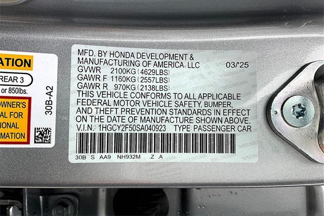 new 2025 Honda Accord Hybrid car, priced at $34,805