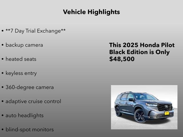 new 2025 Honda Pilot car, priced at $48,500