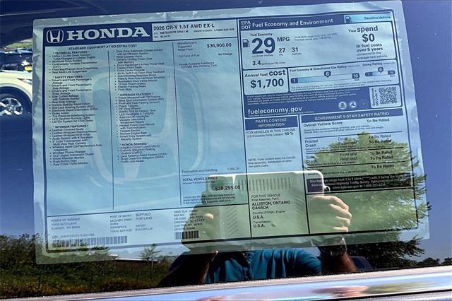 new 2026 Honda CR-V car, priced at $38,295